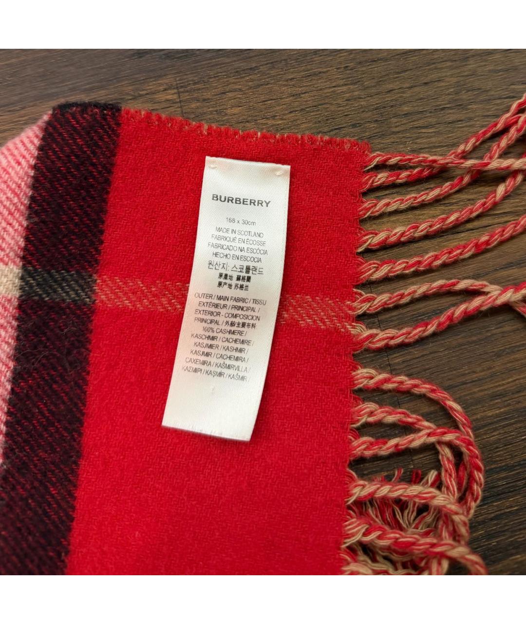 BURBERRY Мульти кашемировый шарф, фото 4