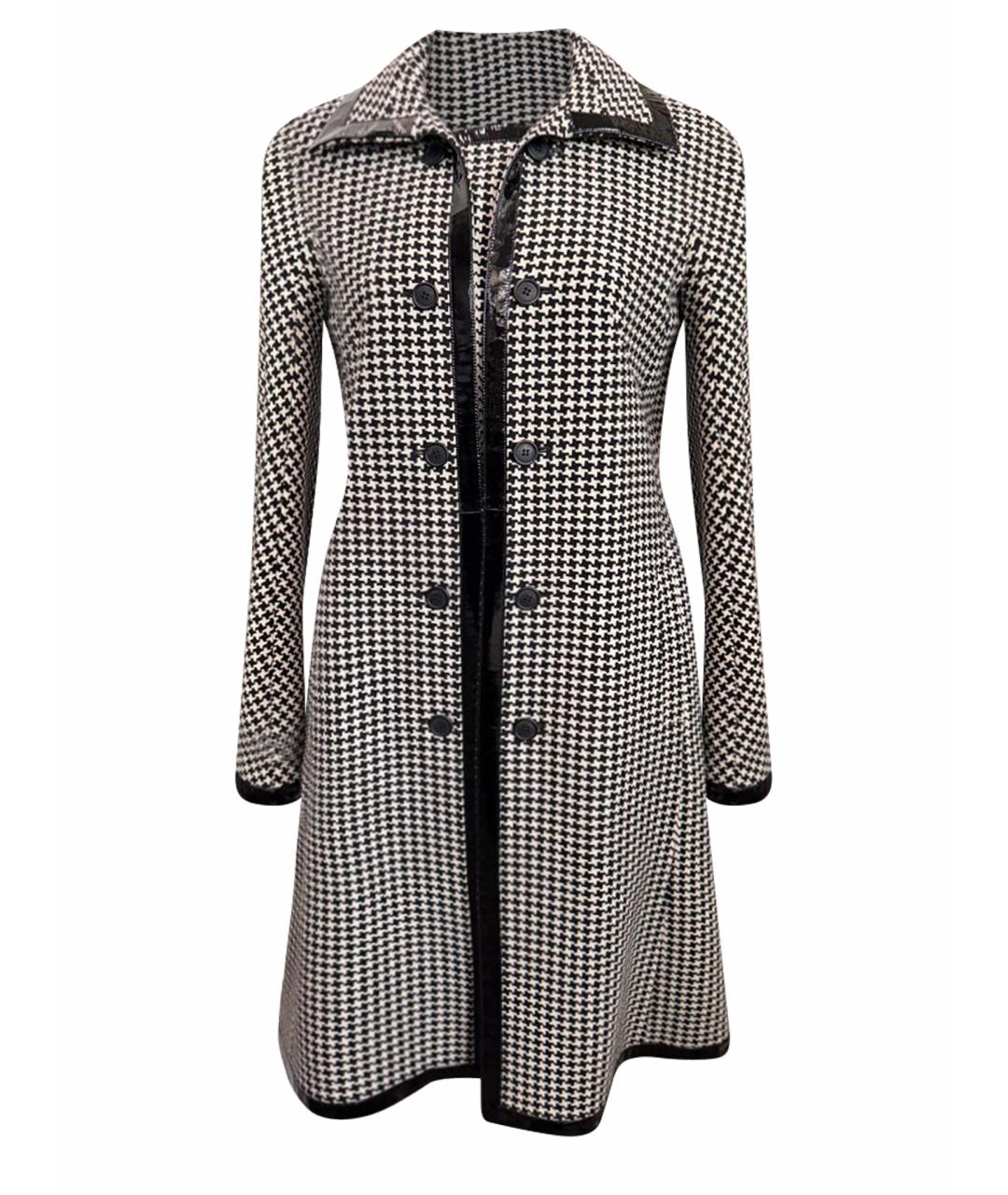 CHRISTIAN DIOR Черное шерстяное пальто, фото 1