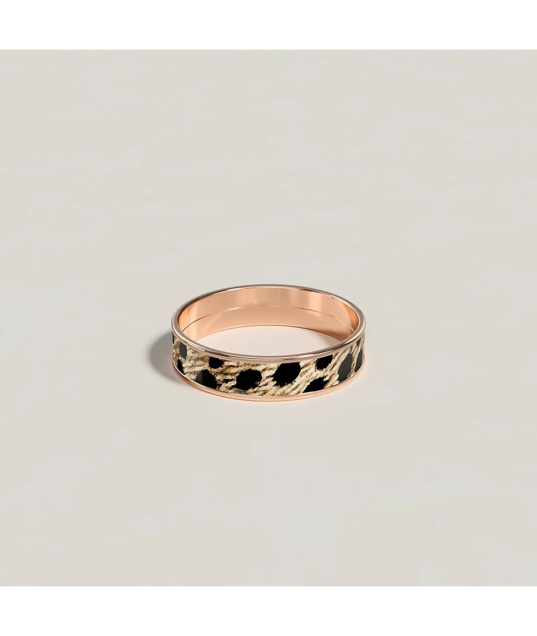 HERMES Бежевое металлическое кольцо, фото 2