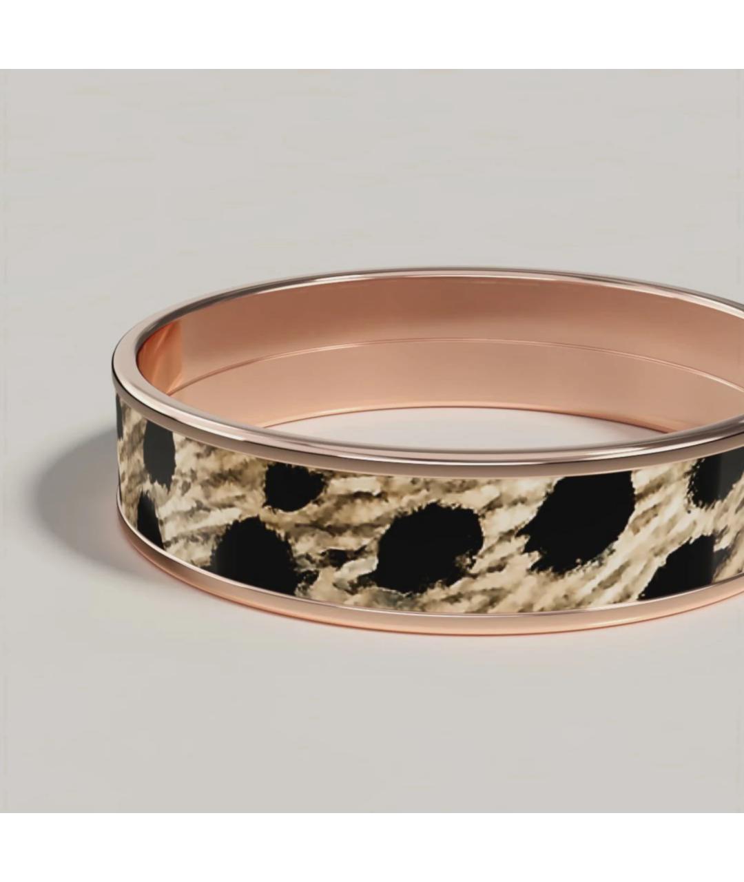 HERMES Бежевое металлическое кольцо, фото 3