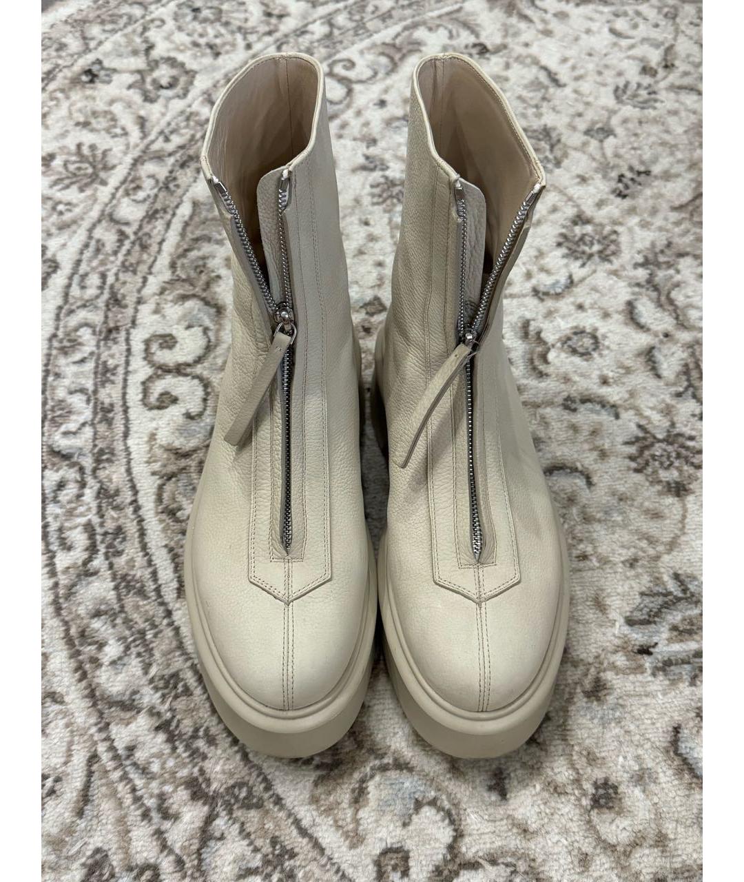 THE ROW Бежевые нубуковые полусапоги, фото 7