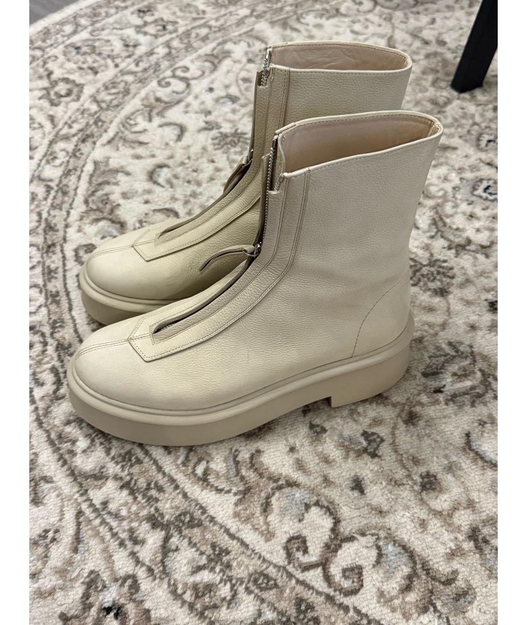 THE ROW Бежевые нубуковые полусапоги, фото 3