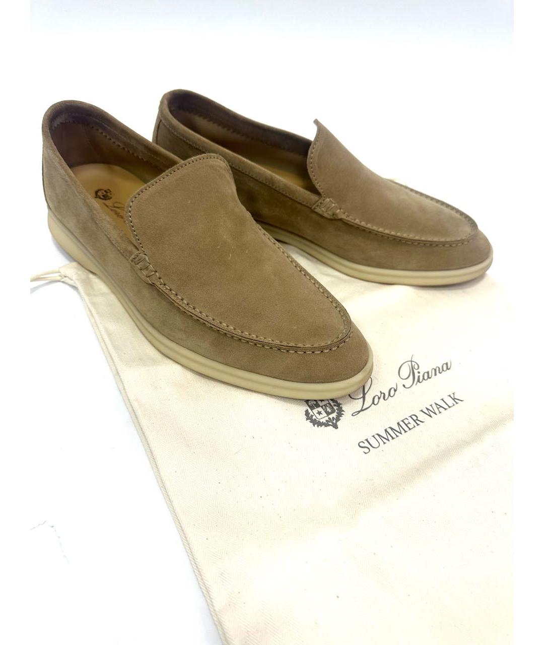 LORO PIANA Замшевые лоферы, фото 6