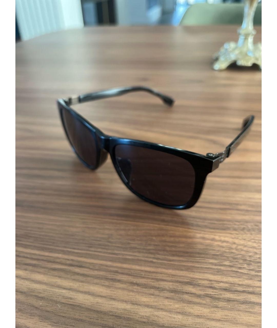 HUGO Черные пластиковые солнцезащитные очки, фото 7