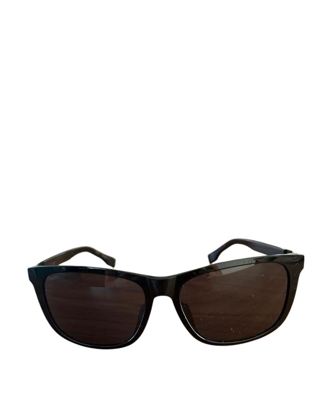 HUGO Черные пластиковые солнцезащитные очки, фото 1