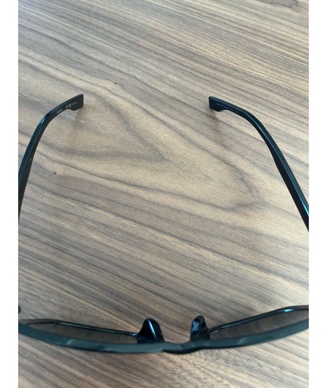 HUGO Черные пластиковые солнцезащитные очки, фото 8