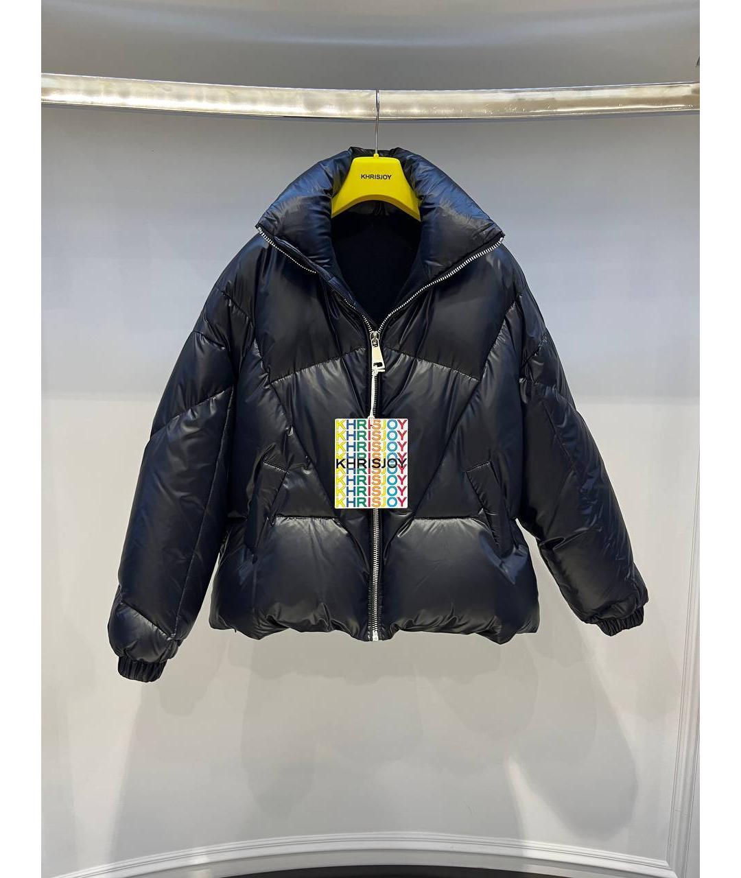 KHRISJOY Черный полиэстеровый пуховик, фото 3