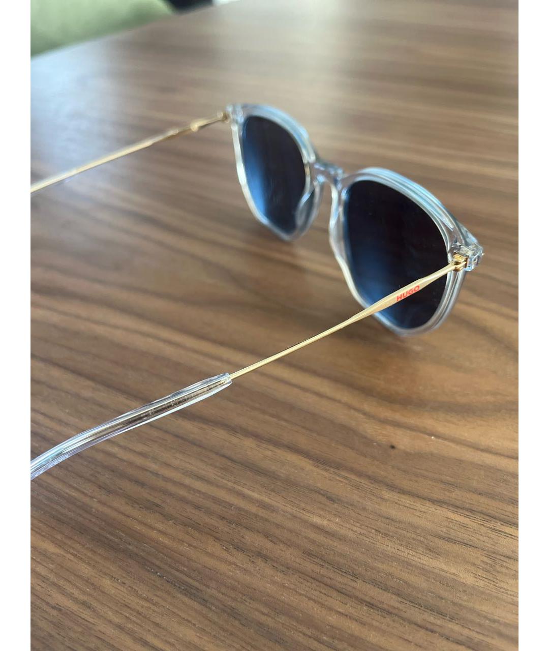 HUGO Белые пластиковые солнцезащитные очки, фото 6