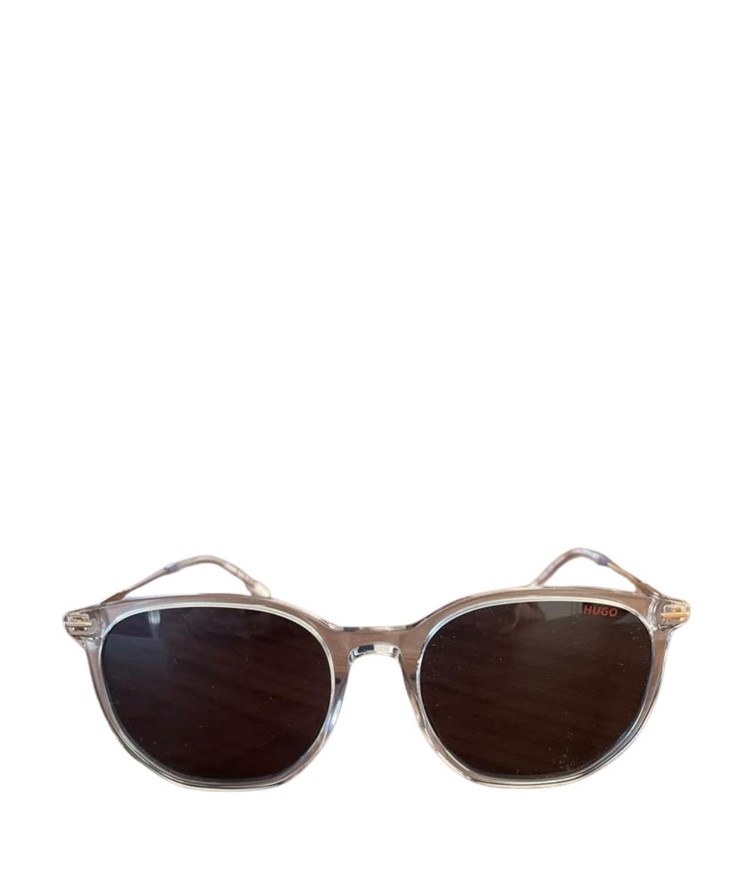 HUGO Белые пластиковые солнцезащитные очки, фото 1