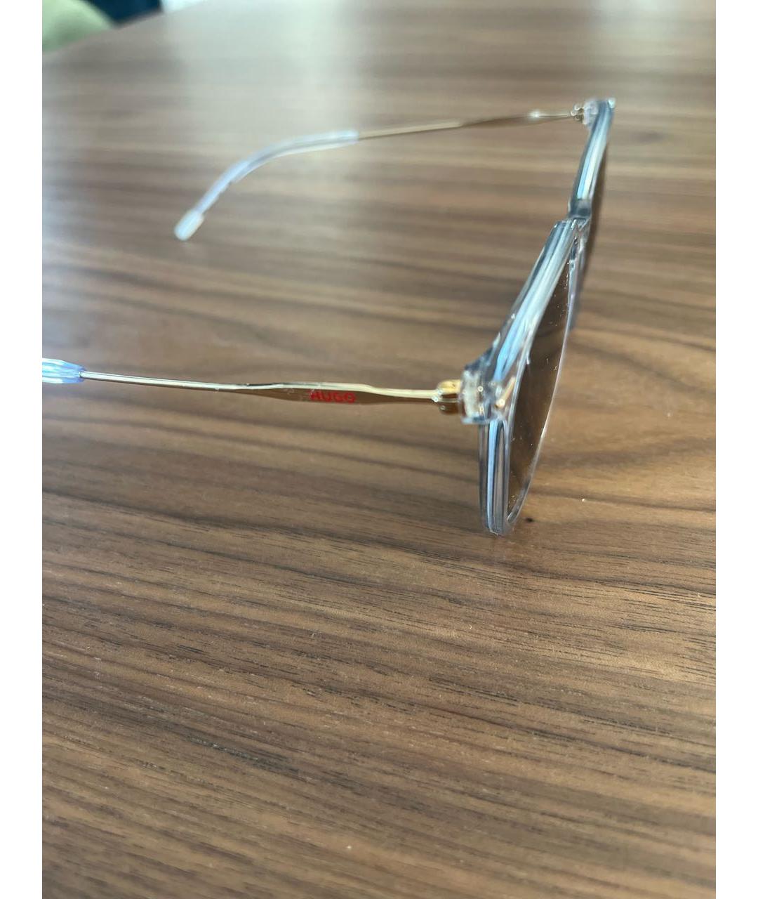 HUGO Белые пластиковые солнцезащитные очки, фото 3