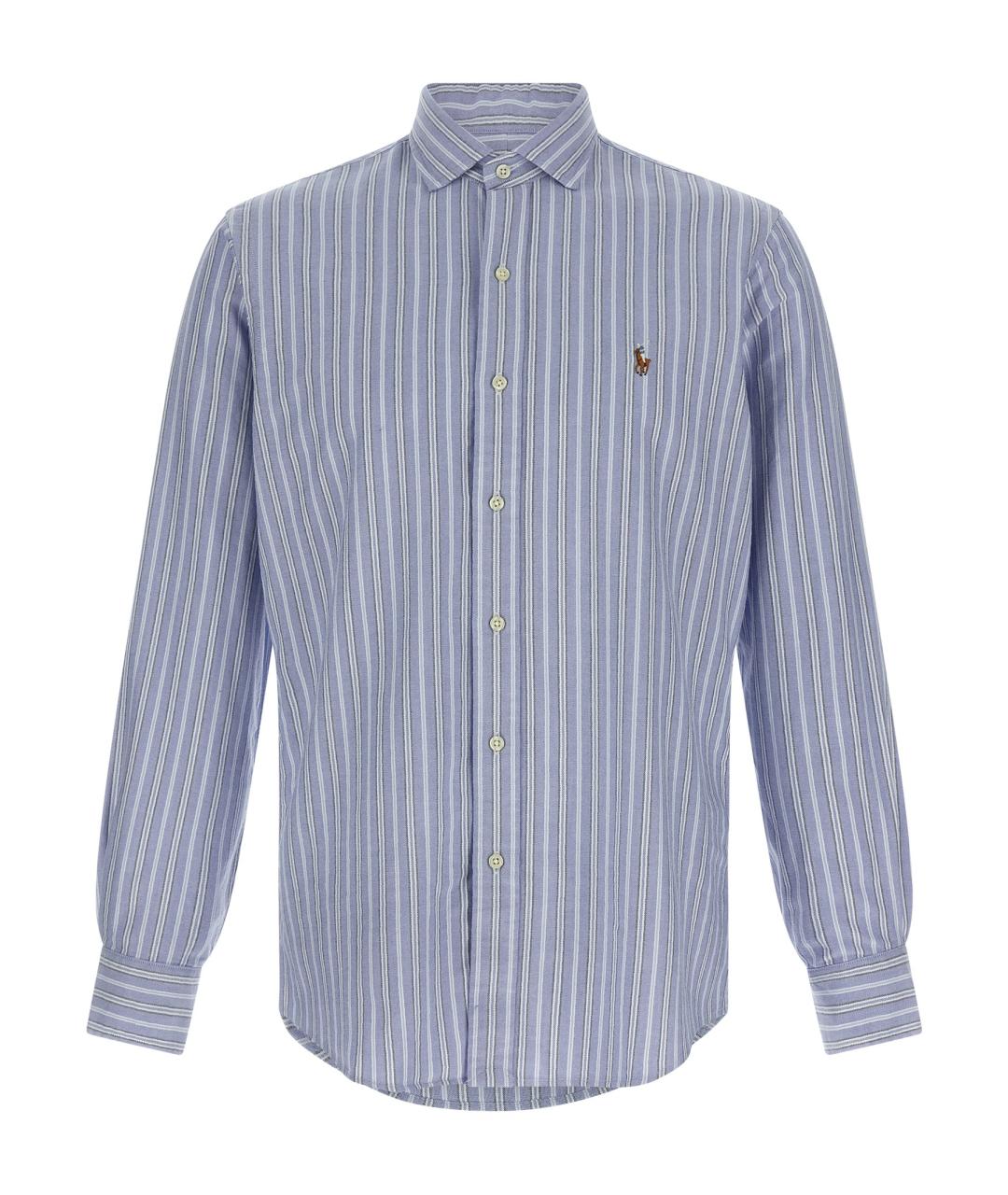 POLO RALPH LAUREN Голубая хлопковая кэжуал рубашка, фото 1