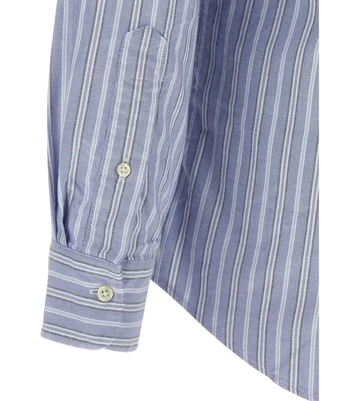 POLO RALPH LAUREN Голубая хлопковая кэжуал рубашка, фото 4