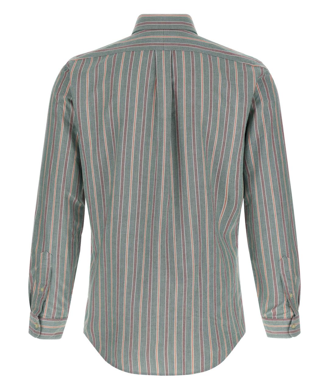 POLO RALPH LAUREN Зеленая хлопковая кэжуал рубашка, фото 2