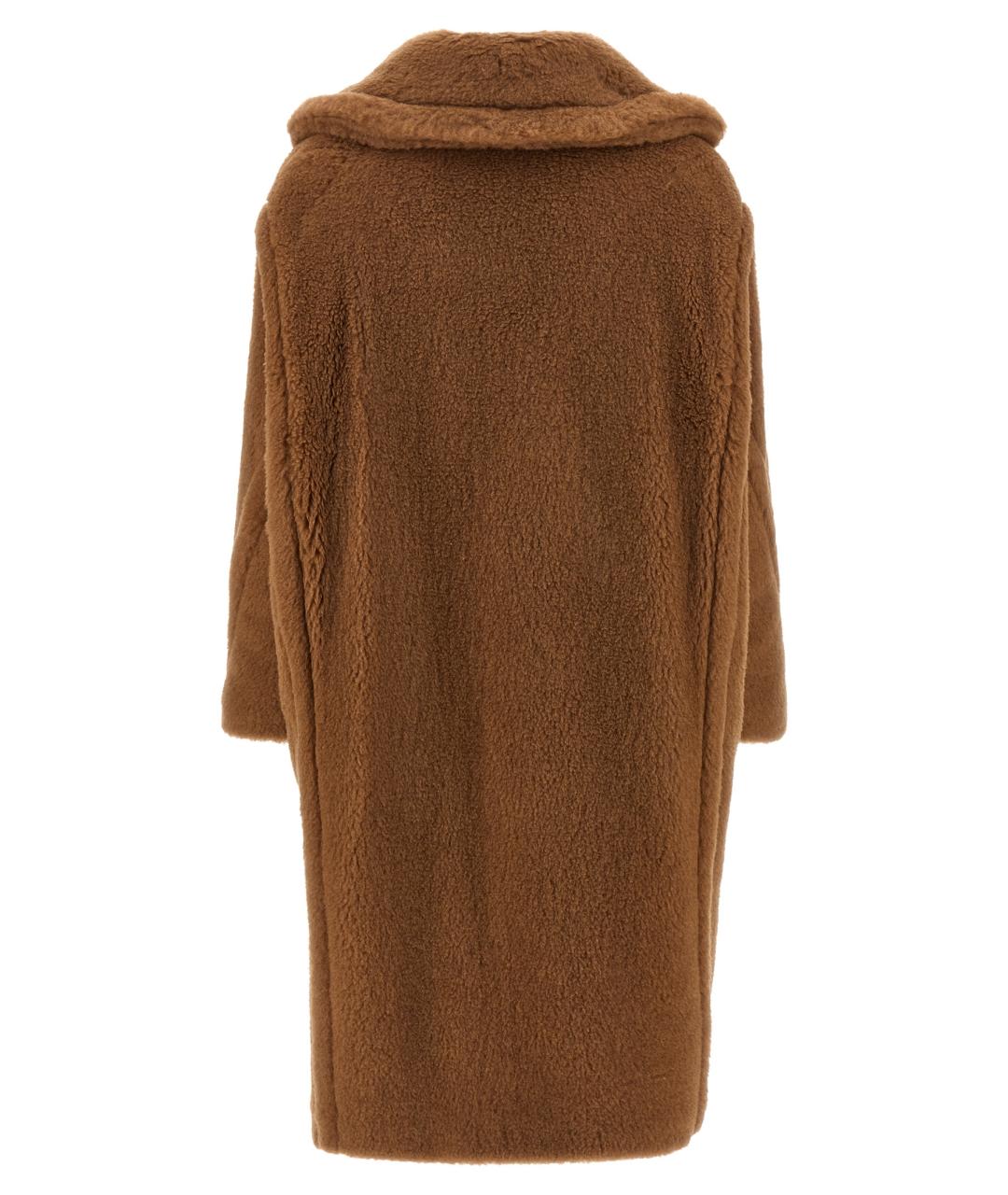 MAX MARA Коричневая шерстяная шуба, фото 2