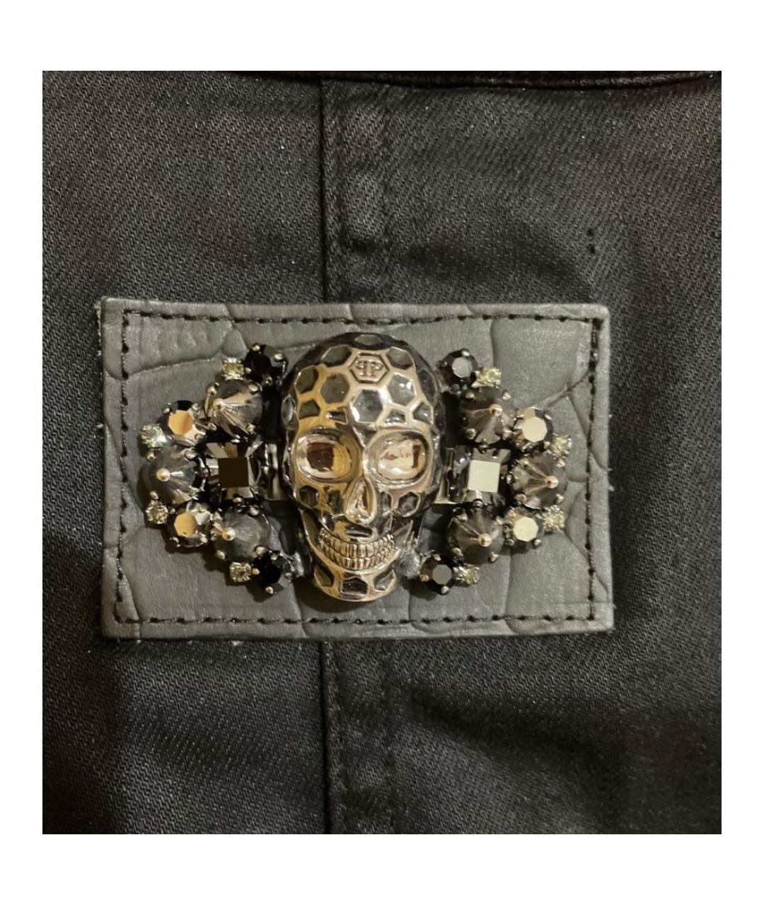 PHILIPP PLEIN Черный деним жакет/пиджак, фото 6