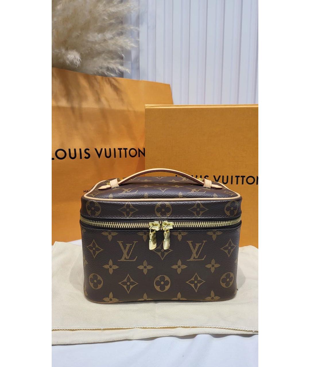 LOUIS VUITTON Коричневая косметичка, фото 2