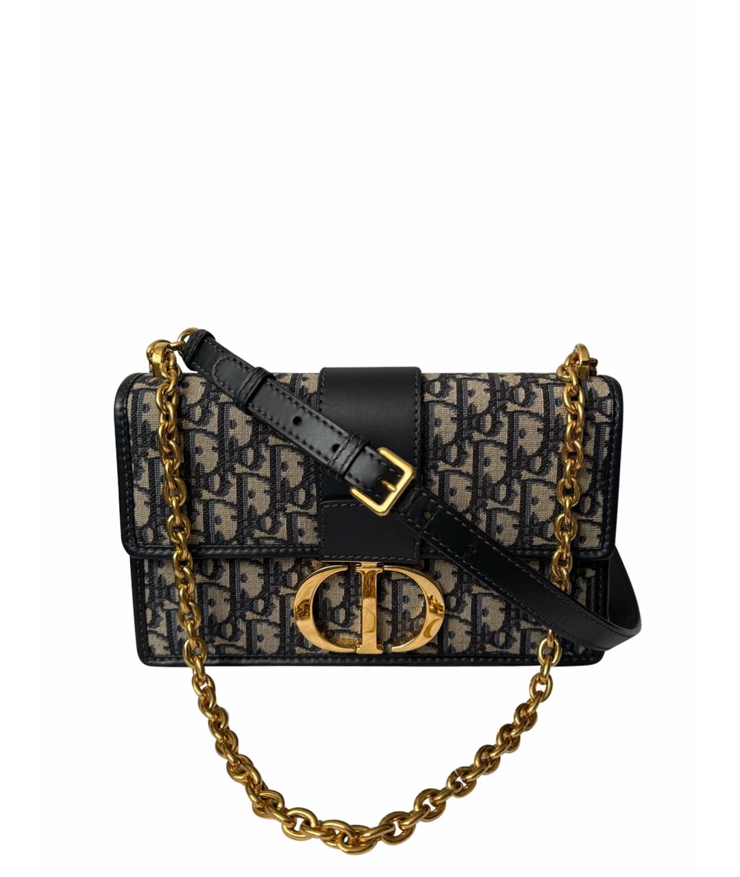 CHRISTIAN DIOR Синяя жаккардовая сумка через плечо, фото 1