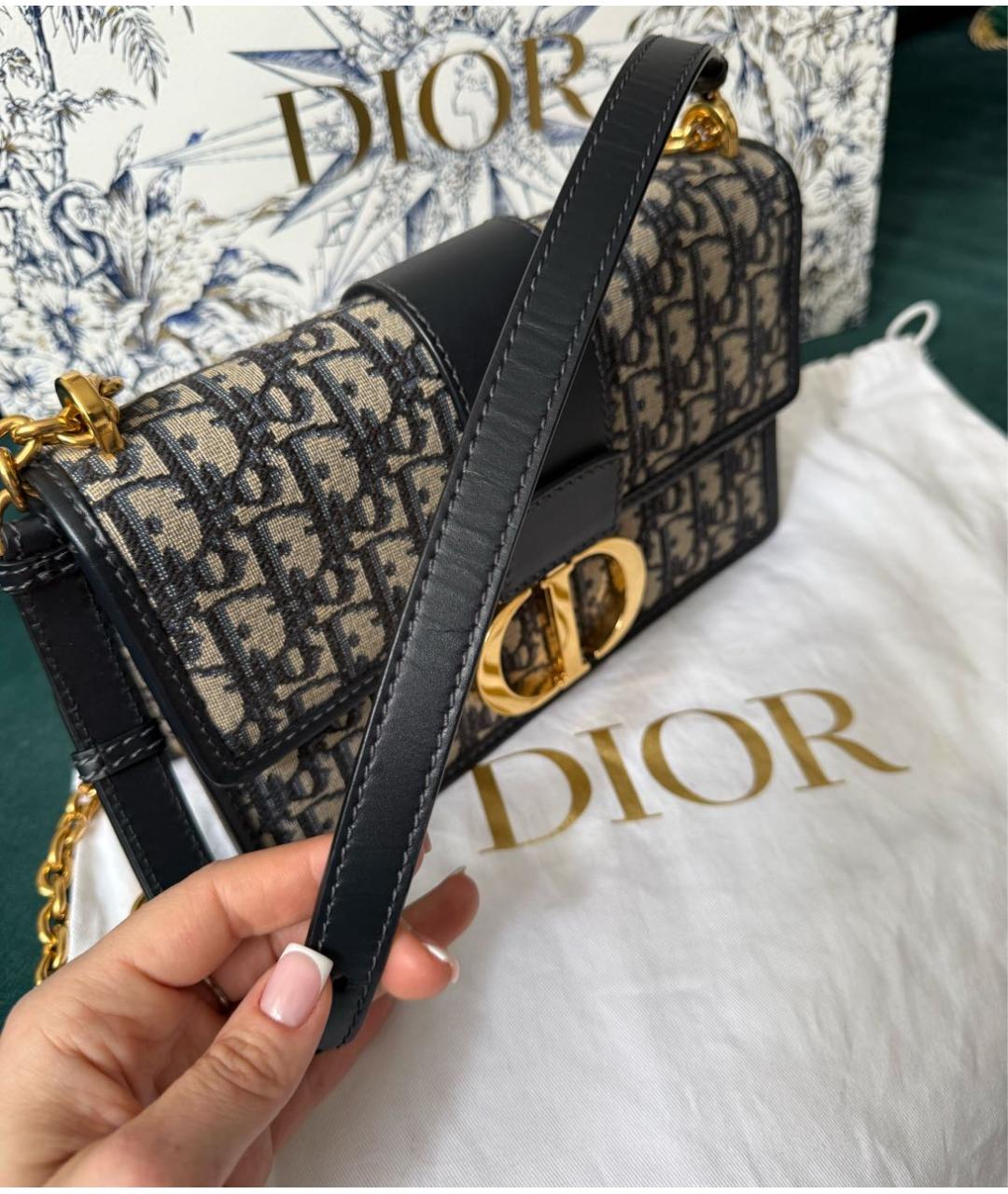 CHRISTIAN DIOR Синяя жаккардовая сумка через плечо, фото 2