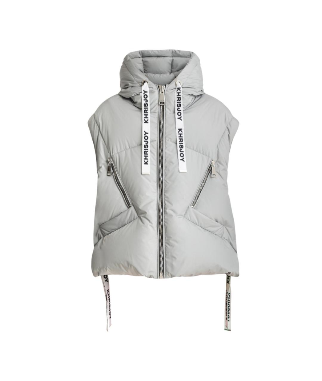 KHRISJOY Серый полиэстеровый жилет, фото 1