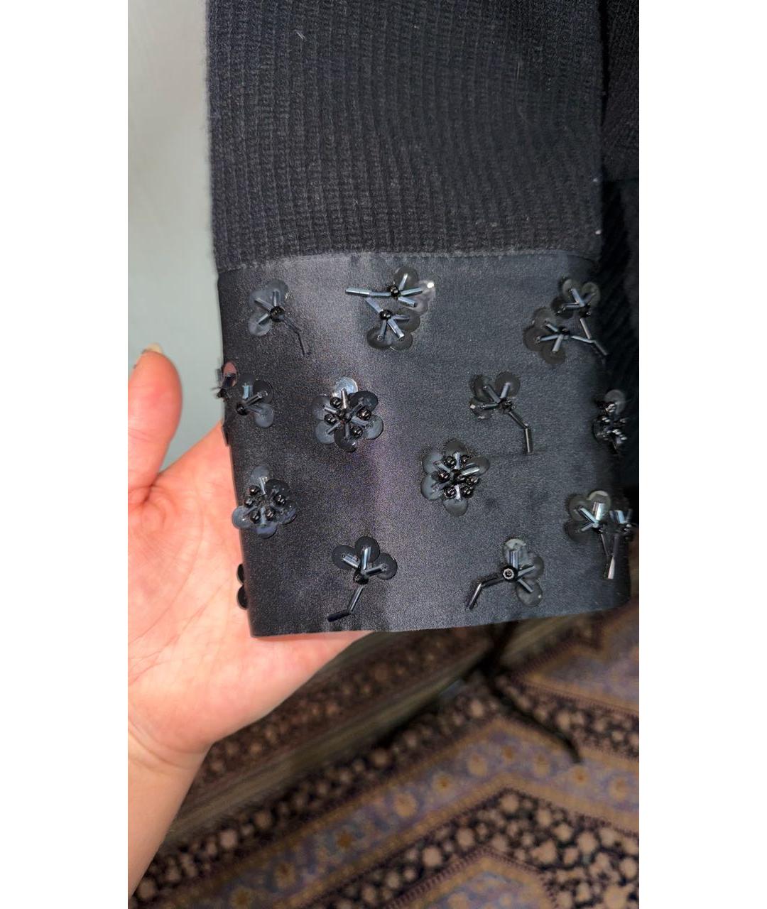 CHRISTIAN DIOR Черный шерстяной джемпер / свитер, фото 4