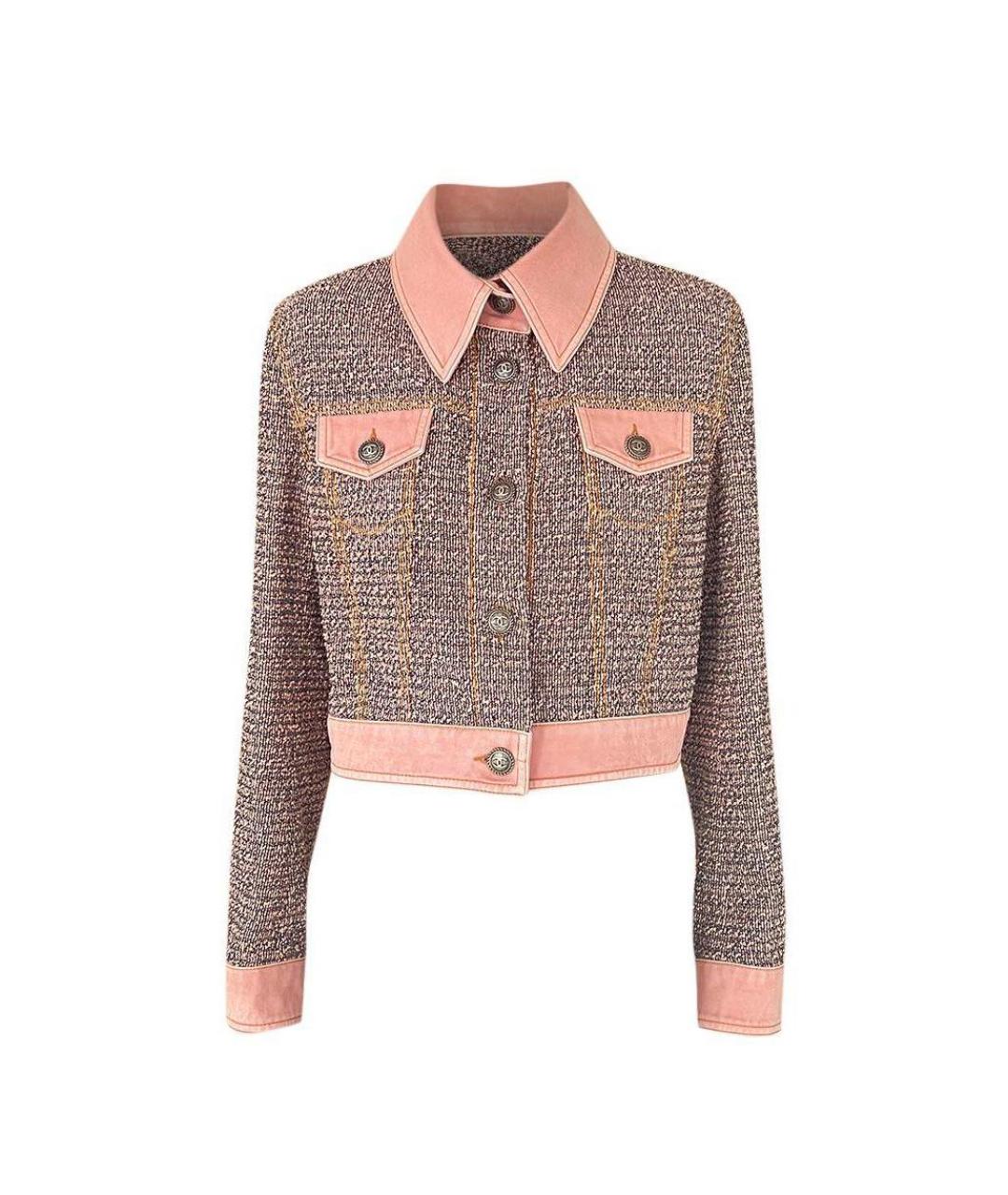 CHANEL Мульти твидовый жакет/пиджак, фото 1