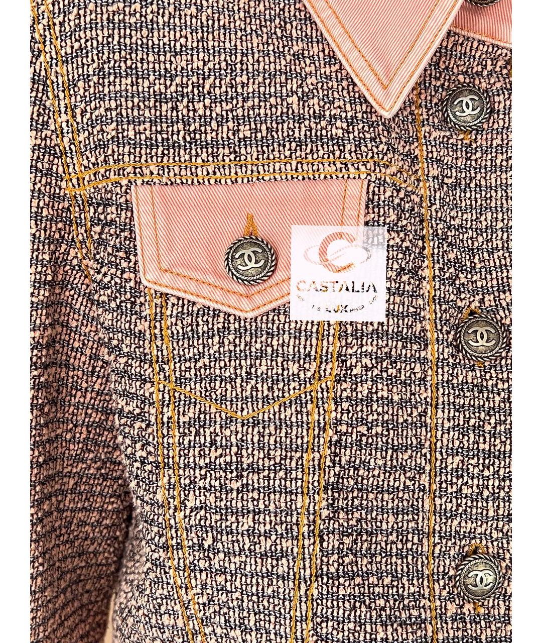 CHANEL Мульти твидовый жакет/пиджак, фото 7