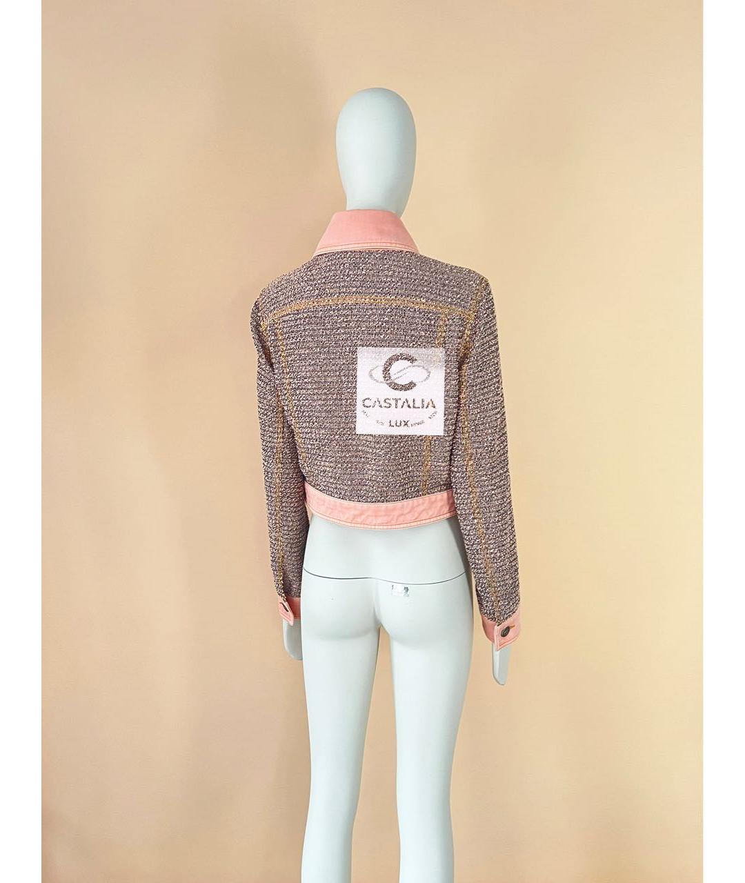CHANEL Мульти твидовый жакет/пиджак, фото 8