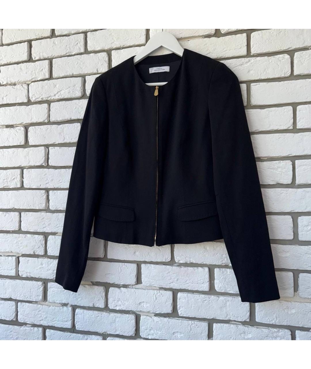 VERSACE COLLECTION Черный хлопковый жакет/пиджак, фото 4