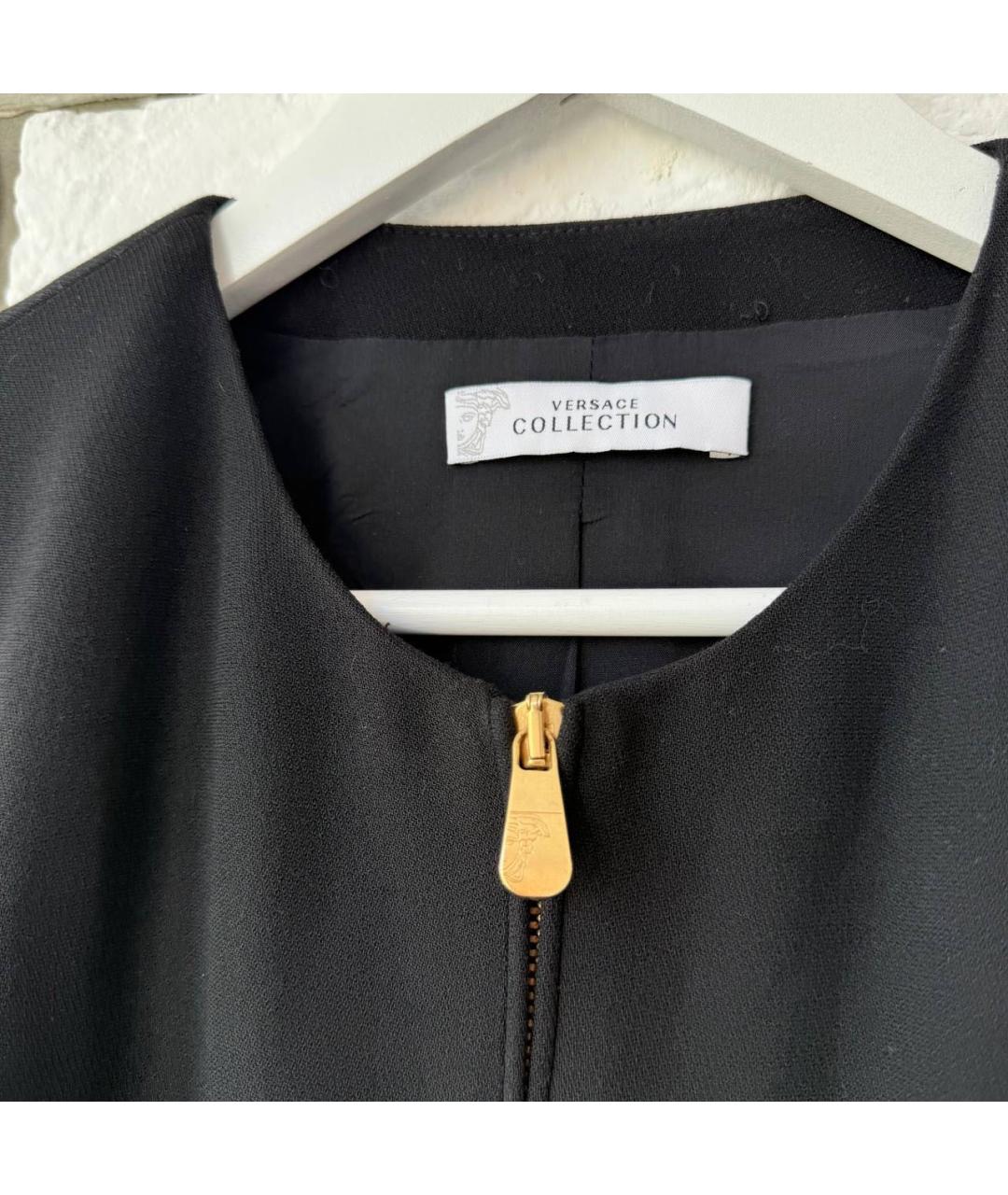 VERSACE COLLECTION Черный хлопковый жакет/пиджак, фото 2