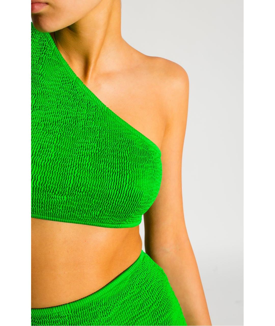 BOTTEGA VENETA Зеленый полиамидовый купальник, фото 4