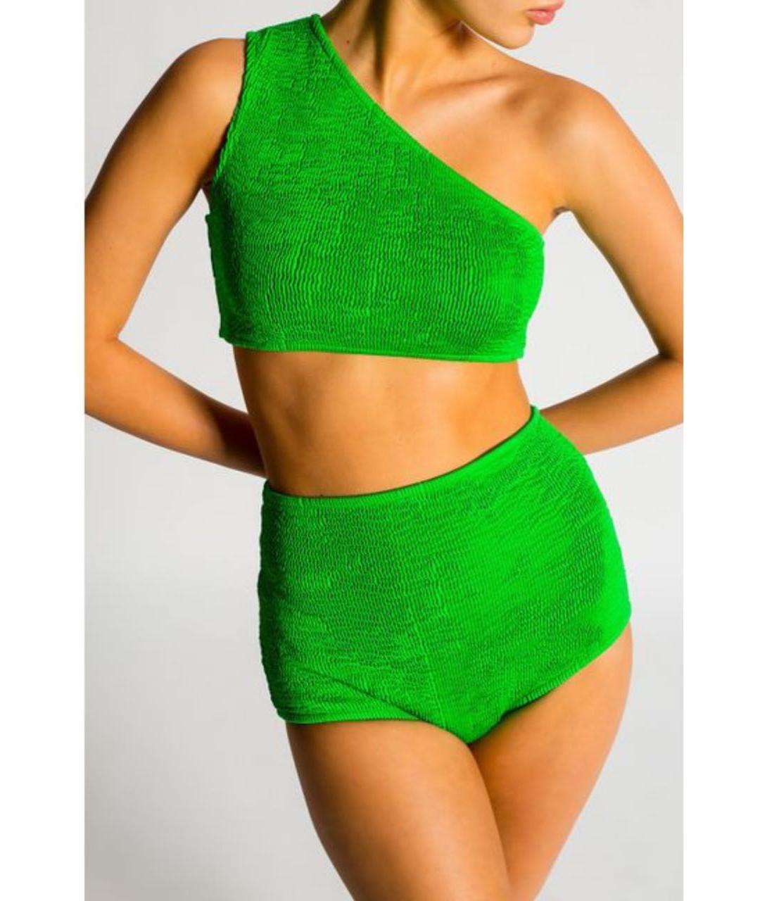 BOTTEGA VENETA Зеленый полиамидовый купальник, фото 3