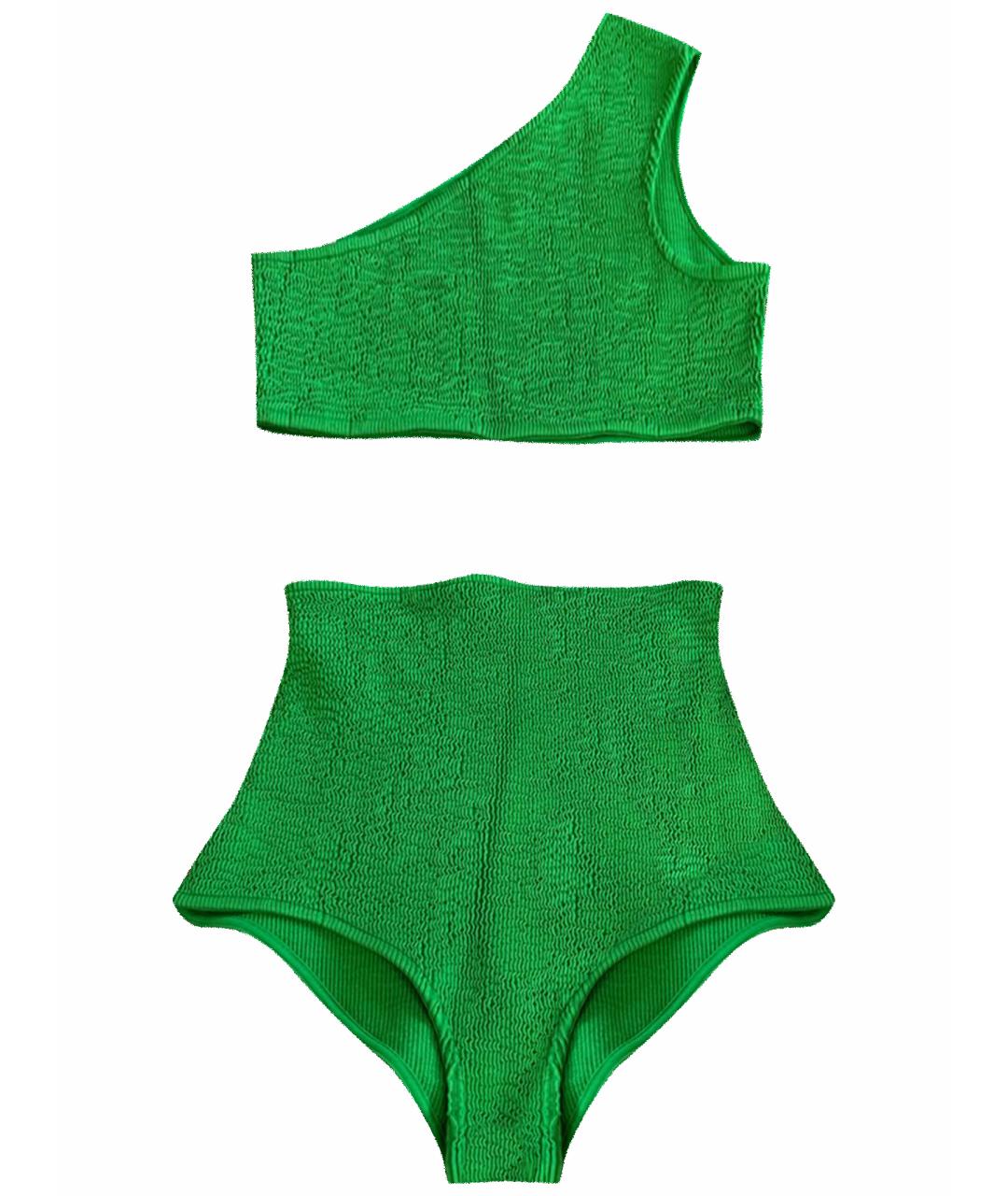 BOTTEGA VENETA Зеленый полиамидовый купальник, фото 1