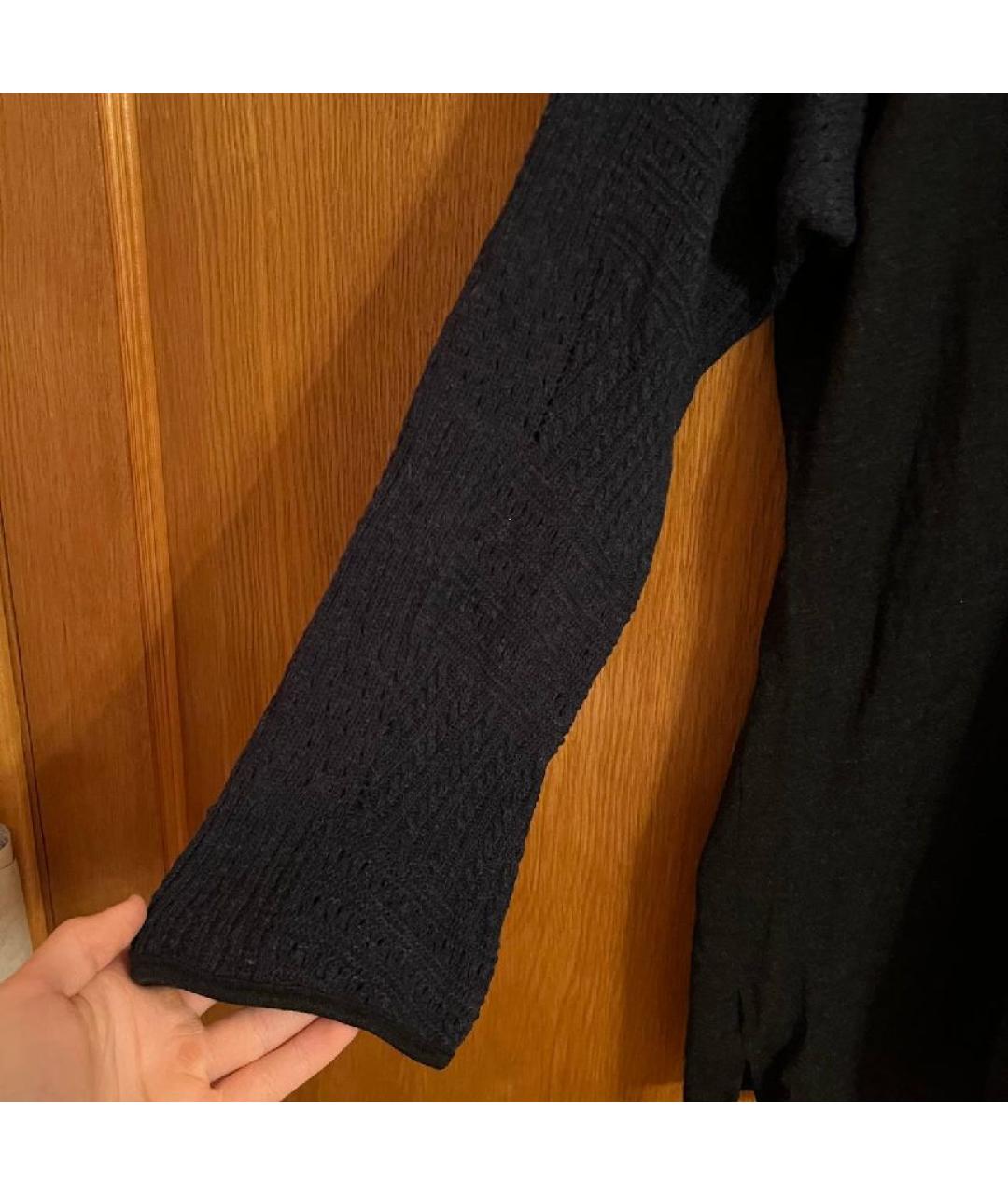 YOHJI YAMAMOTO Антрацитовый шерстяной джемпер / свитер, фото 5