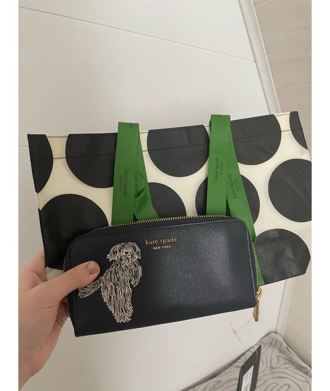 KATE SPADE Темно-синий кошелек, фото 2