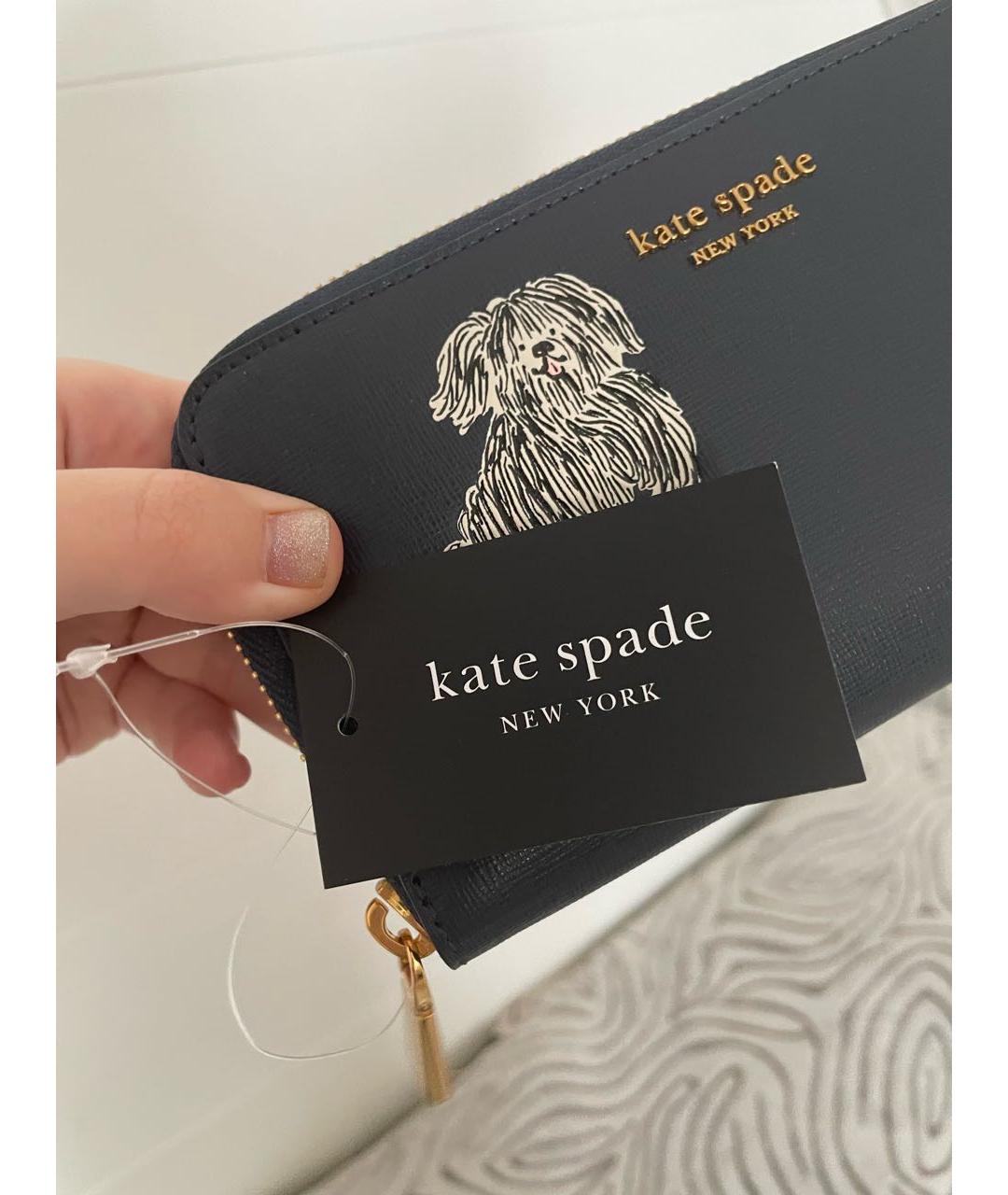 KATE SPADE Темно-синий кошелек, фото 3