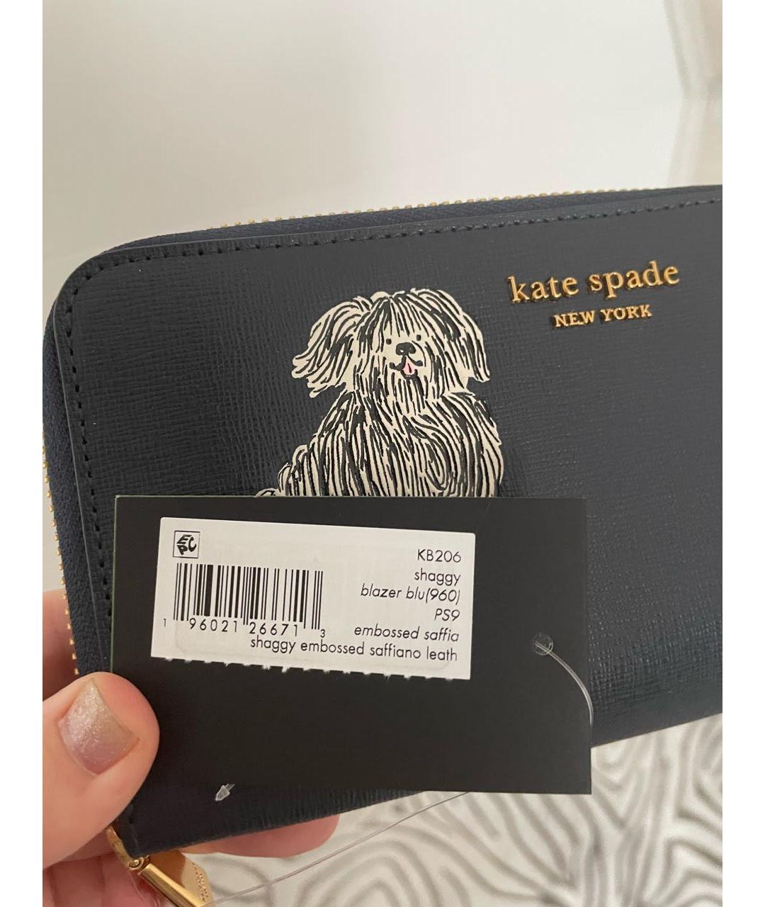 KATE SPADE Темно-синий кошелек, фото 7