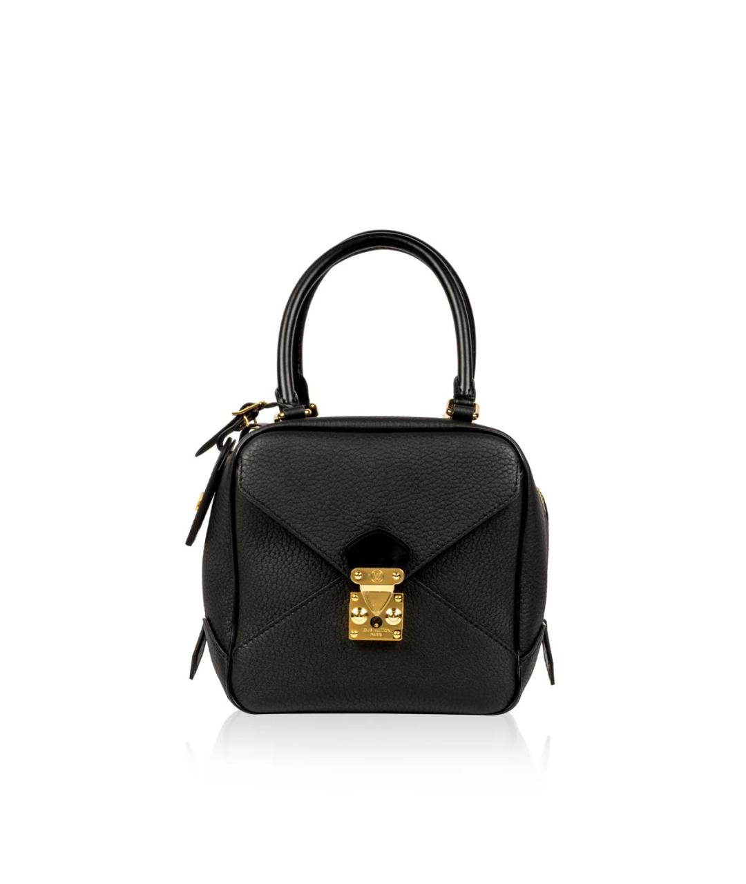 LOUIS VUITTON Черная кожаная сумка через плечо, фото 3