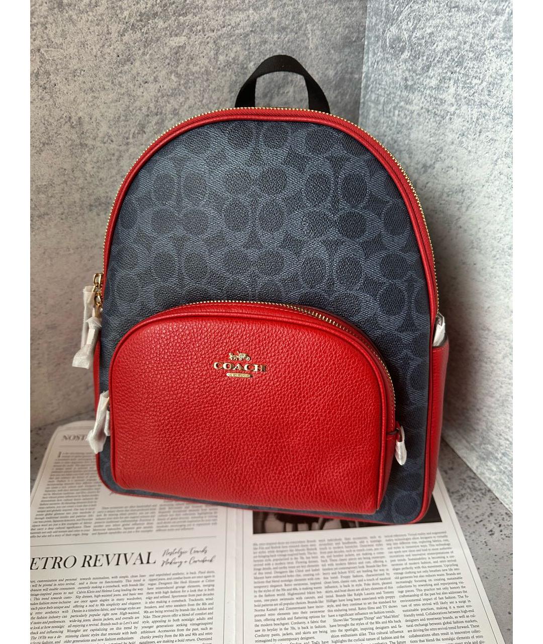 COACH Мульти кожаный рюкзак, фото 5