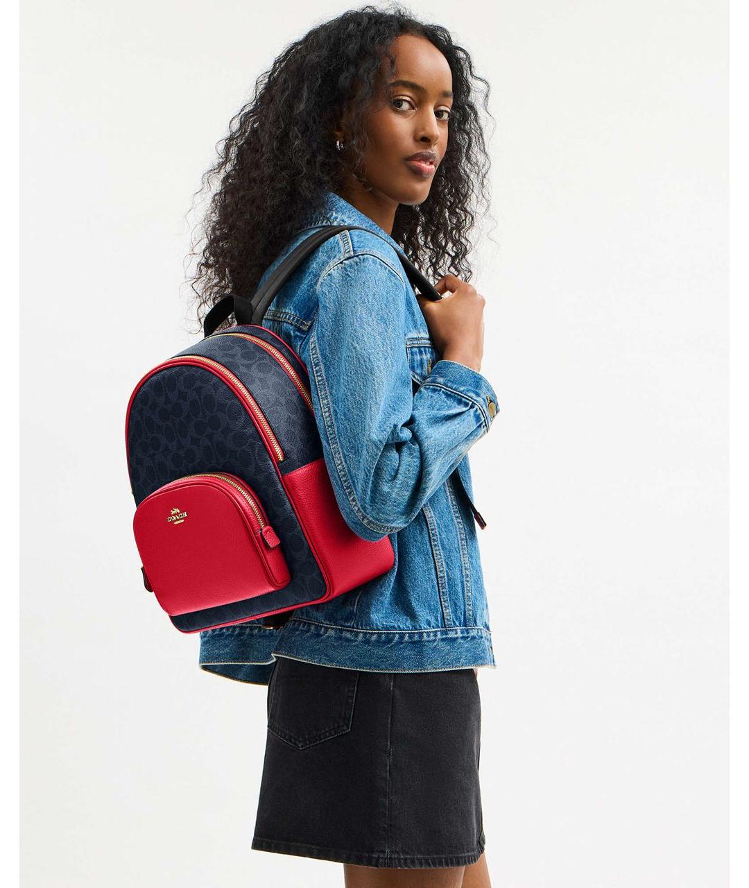 COACH Мульти кожаный рюкзак, фото 4