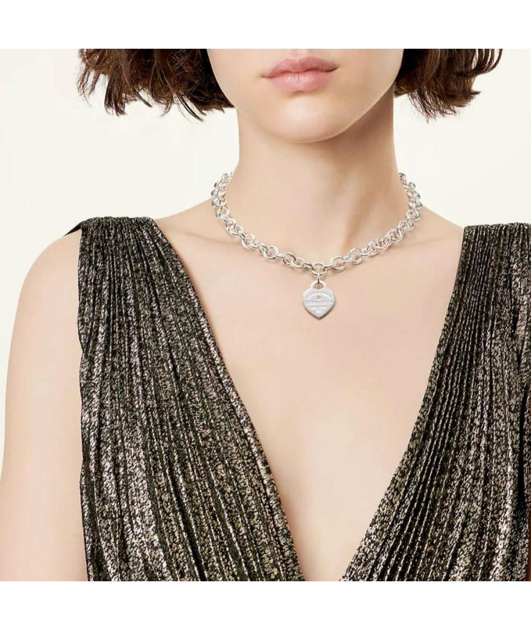 TIFFANY&CO Серебряное серебряное колье, фото 2