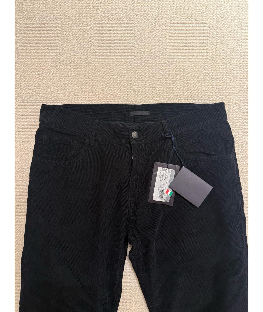 PRADA Черные хлопковые прямые джинсы, фото 3