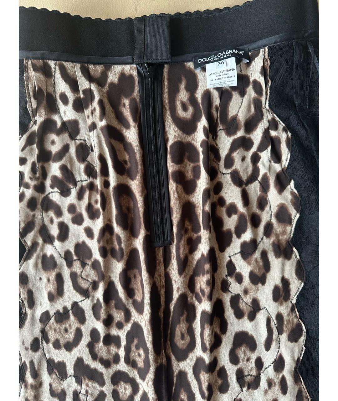 DOLCE&GABBANA Черная юбка миди, фото 3