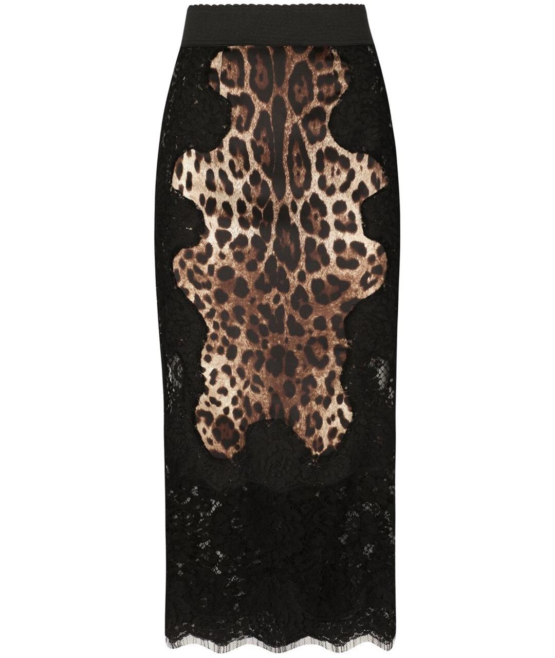 DOLCE&GABBANA Черная юбка миди, фото 1