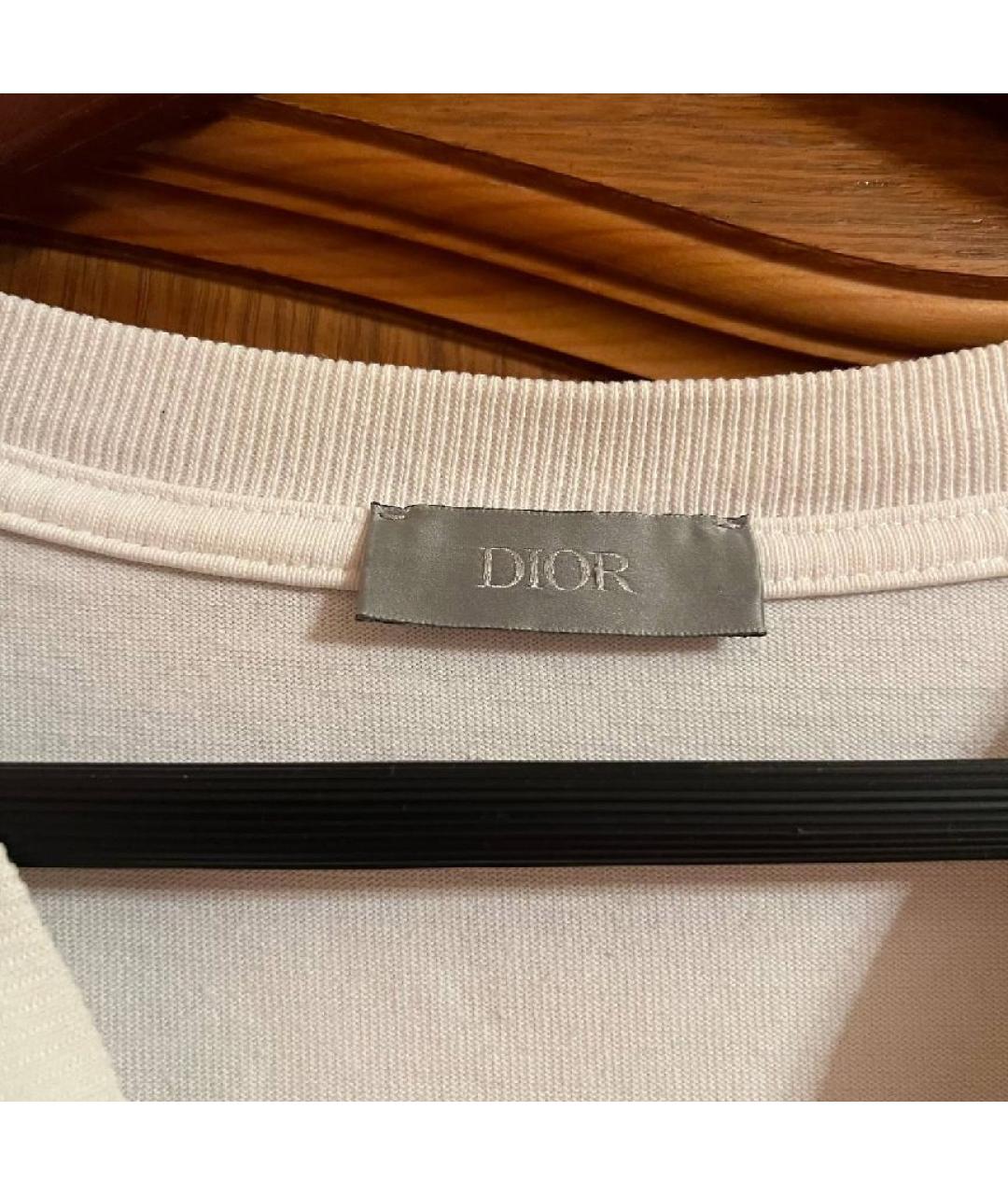 CHRISTIAN DIOR Белая хлопковая футболка, фото 9