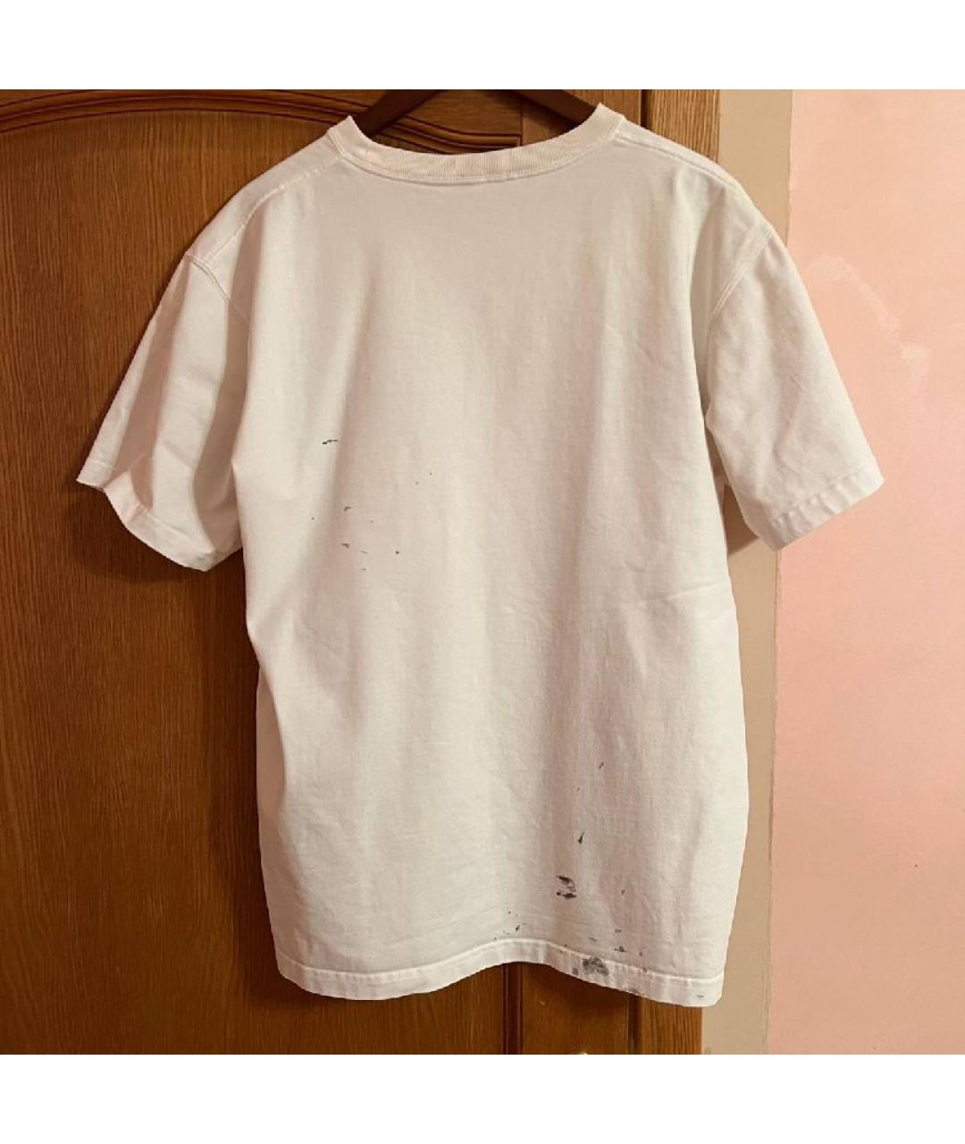 CHRISTIAN DIOR Белая хлопковая футболка, фото 2