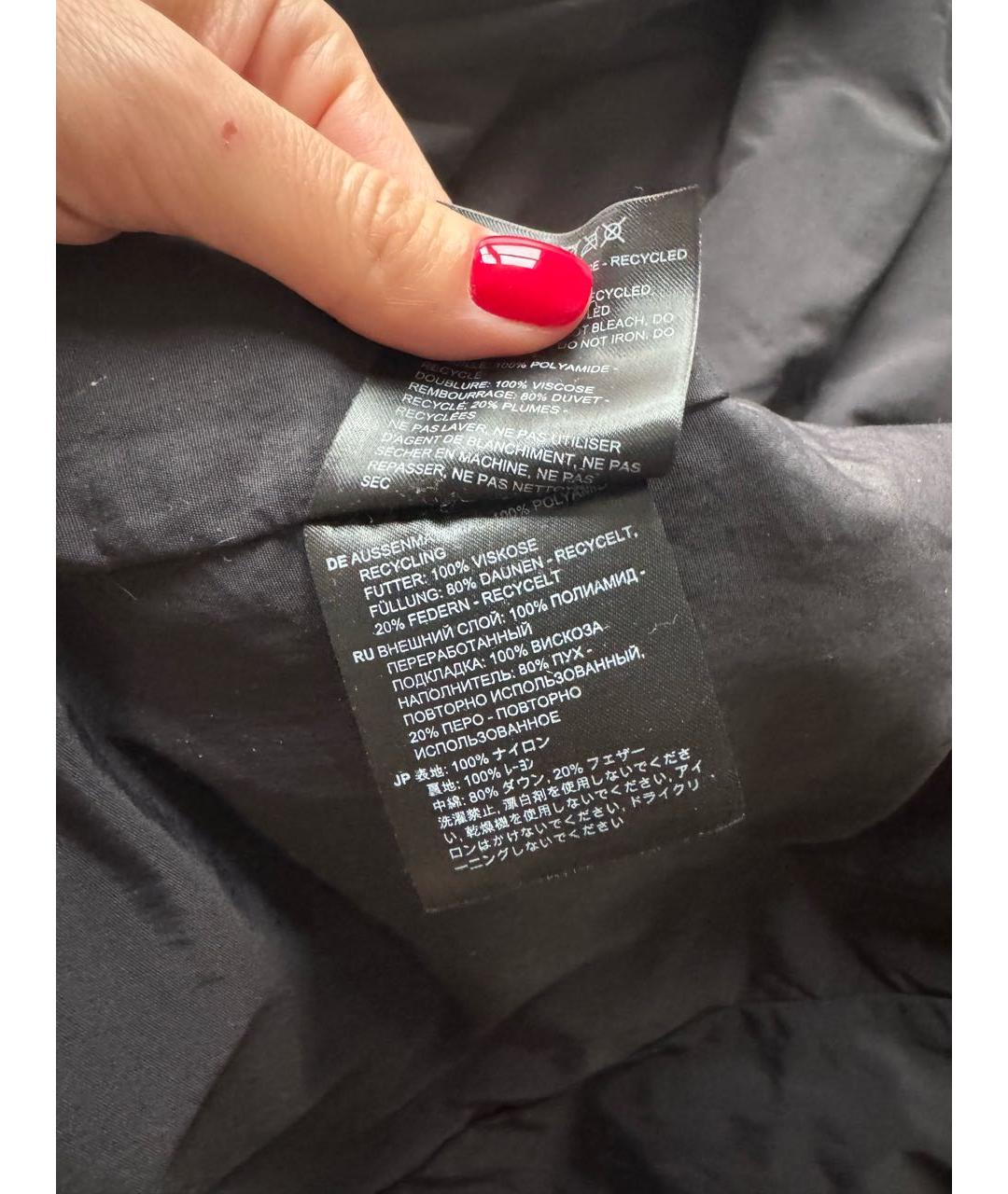 TOTEME Черный полиамидовый пуховик, фото 4