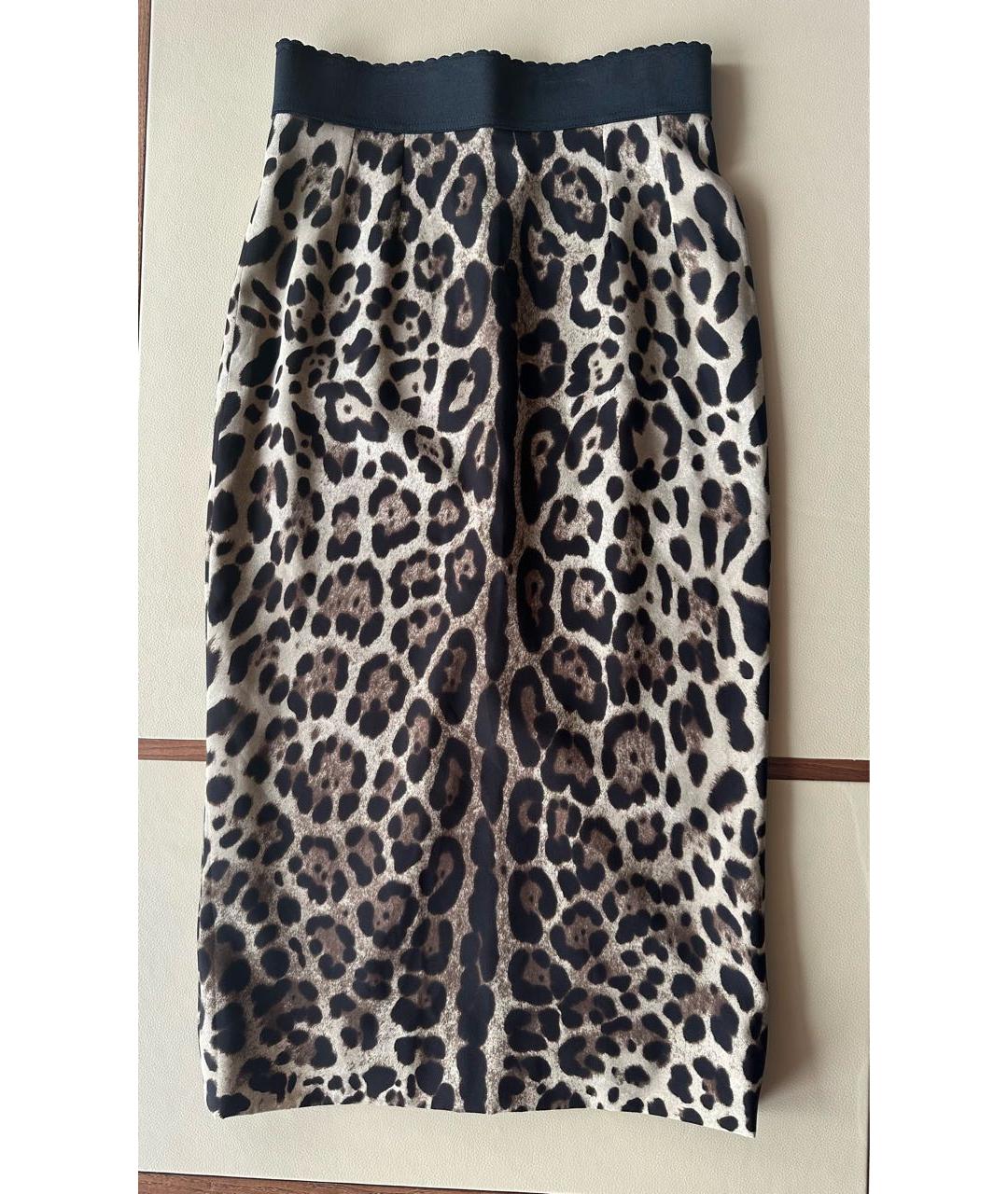 DOLCE&GABBANA Черная юбка миди, фото 8