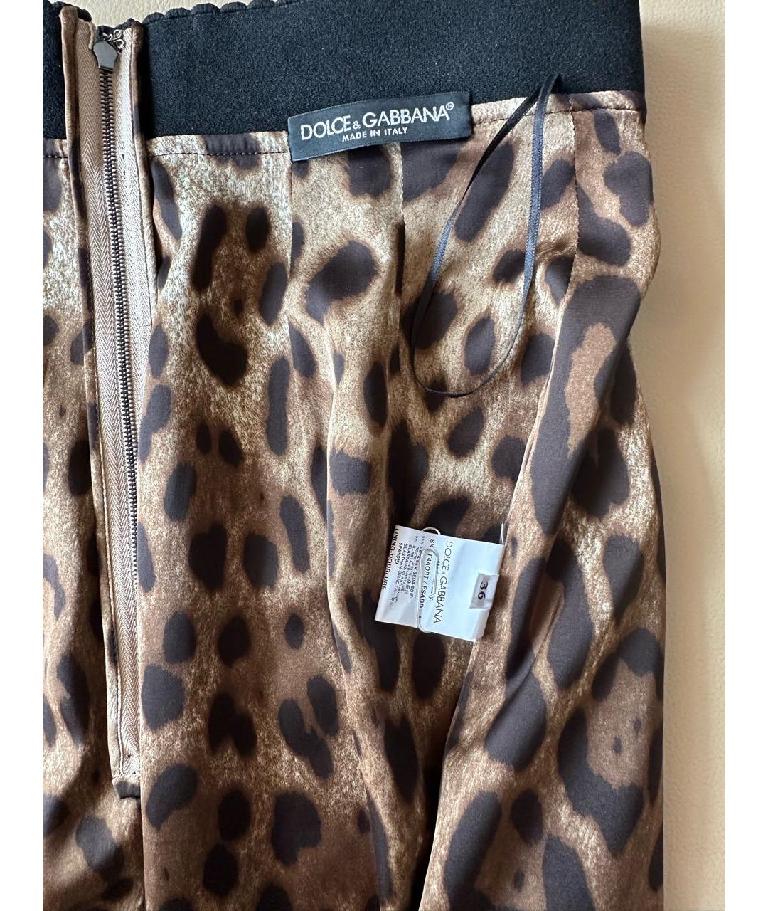 DOLCE&GABBANA Черная юбка миди, фото 7