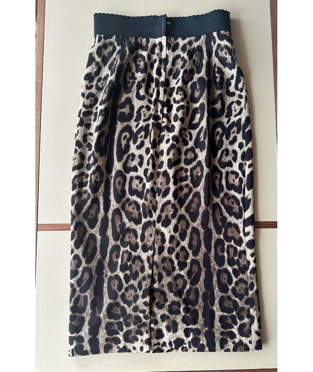 DOLCE&GABBANA Черная юбка миди, фото 4