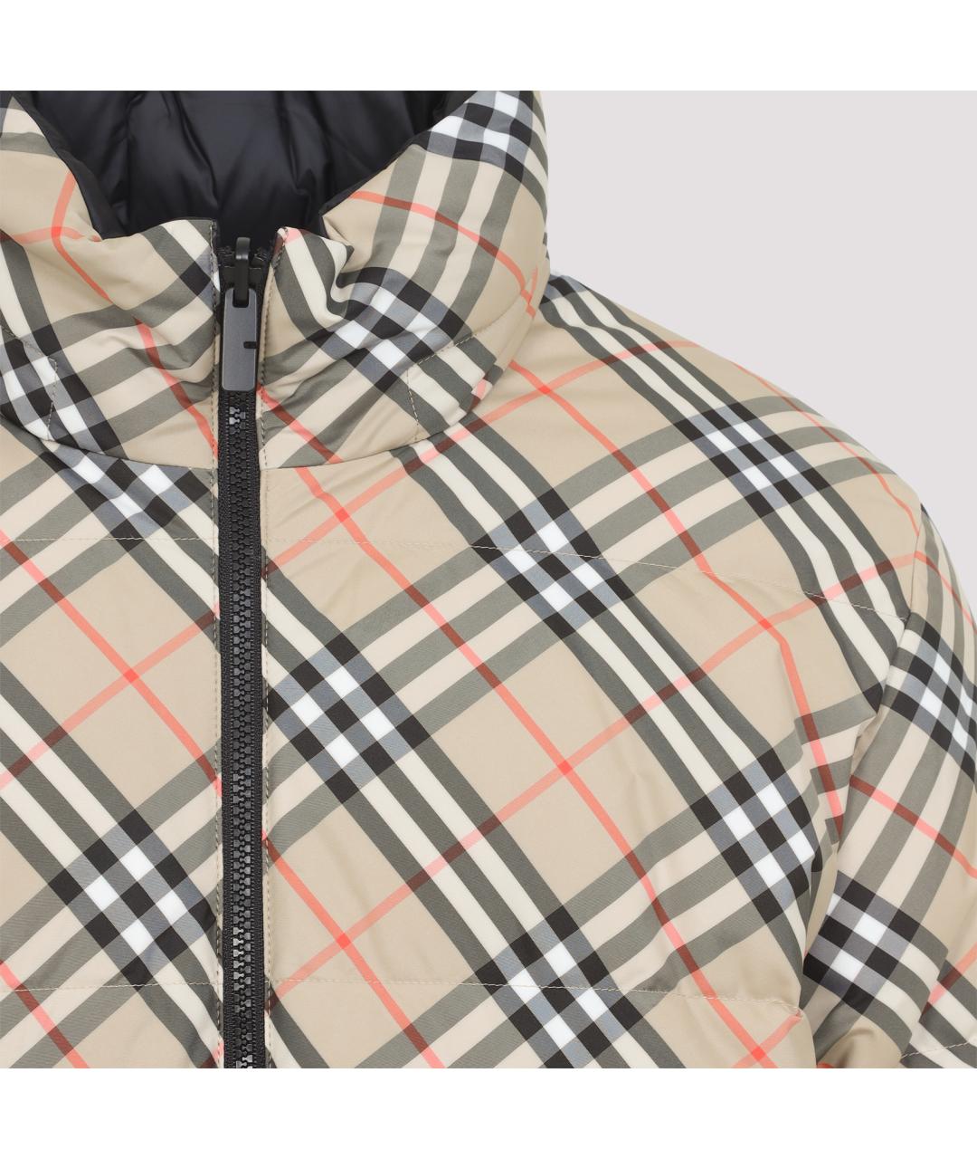 BURBERRY Бежевый полиэстеровый пуховик, фото 6